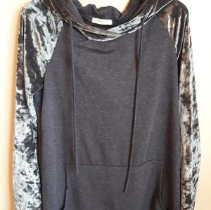 Blue Velvet Hoodie